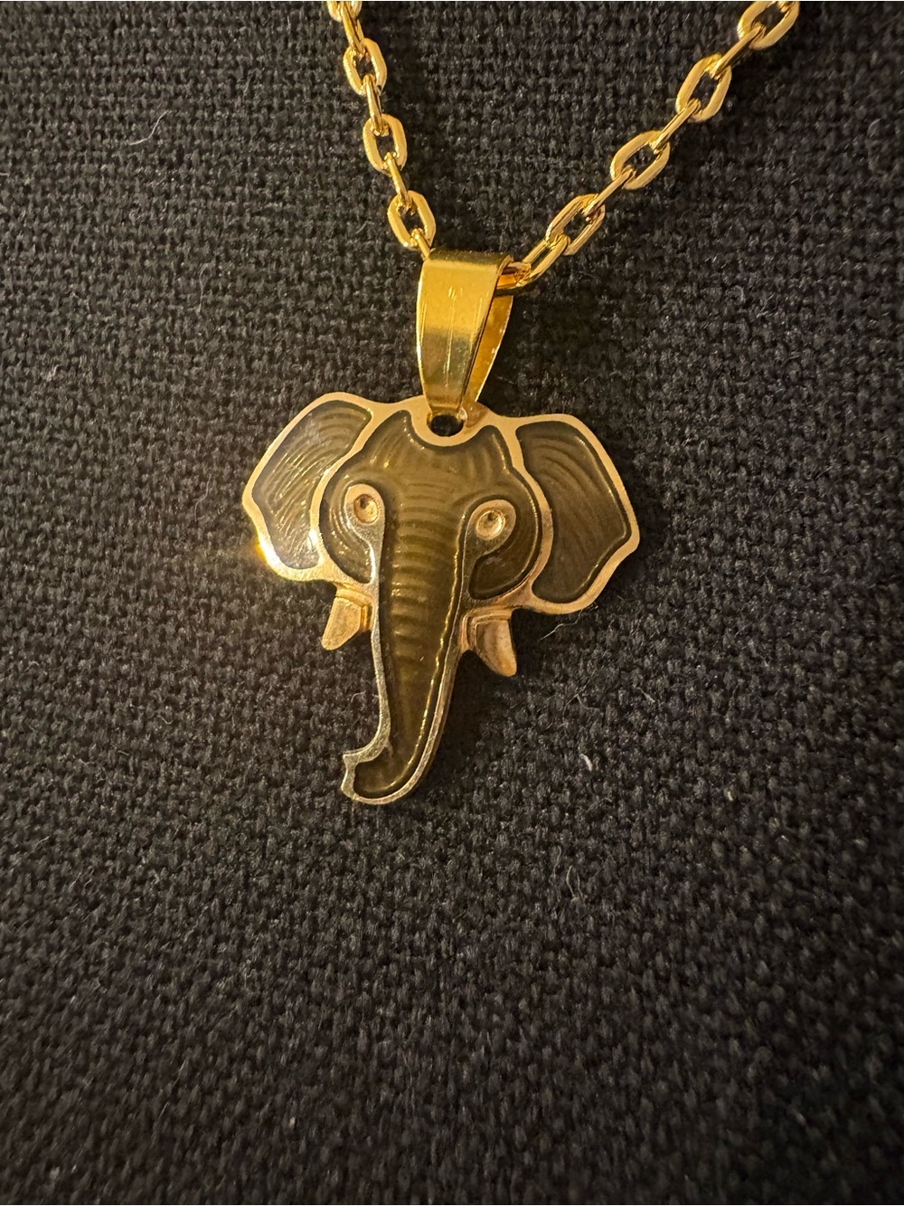 Gold Elephant Pendant Necklace - Women Jewelry